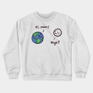 Earth and Moon Crewneck Sweatshirt